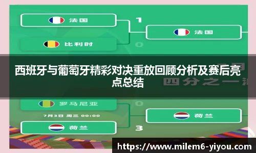 西班牙与葡萄牙精彩对决重放回顾分析及赛后亮点总结